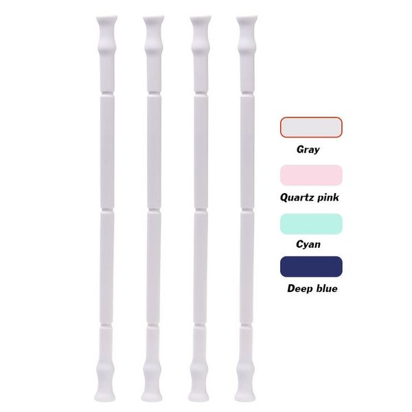 

wholse collapsible silicon straw set foldable multi color reusable easy clean with bag and brush eco friendly