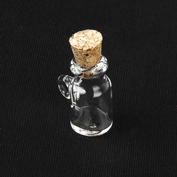 

10 pcs mini wish bottle kettle glass shape cork bottle