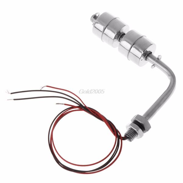 

stainless steel right angle water level sensor liquid float switch tank pool 10w july1 drop ship