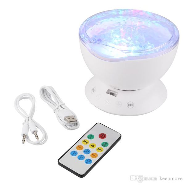 Acheter New Ocean Wave Ciel étoilé Aurora Led Veilleuse Projecteur Luminaria Nouveauté Lampe Usb Lampe Veilleuse Illusion Pour Bébé Enfants Cadeau De