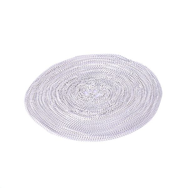 

10m silver plate chain for jewelry creation 3 x 2 mm (10m, silver, Golden;silver