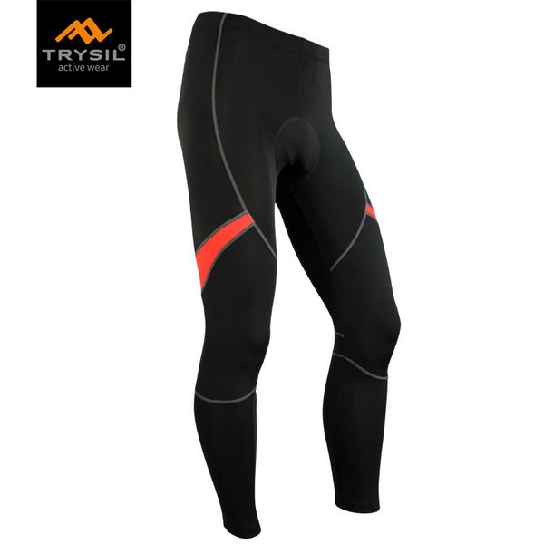 

autumn winter men's fleece warm and cold-proof tight high-elastic riding trousers mountain silicone cushion bicycle nine pants