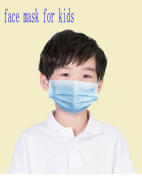 

disposable face mask for kids, in stock filter 3-ply face cover personal protection anti spittle waterproof eye mask