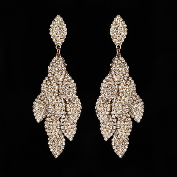 

rhinestone bride earrings red eardrop long fund stage wedding dress full dress cheongsam chinese style ancient costume accessories, Golden;silver