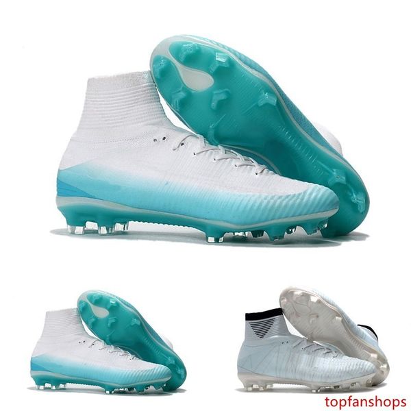 

original black cr7 football boots mercurial superfly v fg soccer shoes c ronaldo 7 silver mens soccer cleats