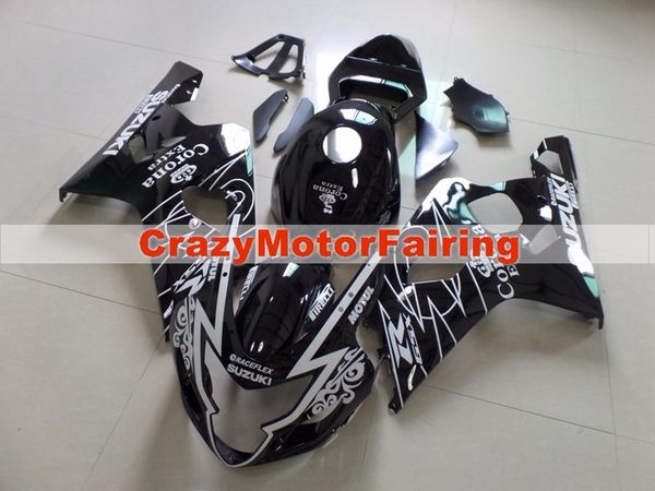 

высокое качество новый abs мотоцикл обтекатели комплекты подходят для suzuki gsxr600 750 600 750 k4 2004 2005 04 05 обтекатель кузова черный