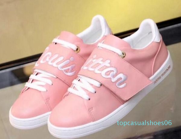 

2018 fashion summer fresh leisure sneakers, comfortable pale pink leather decorative women shoes, luxury designers 06tt, Black