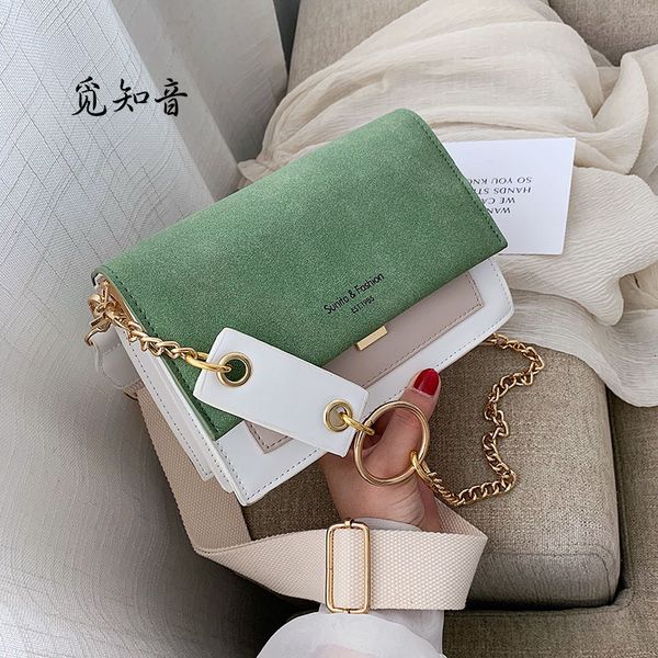 

кожа скраб контраст цвет crossbody сумки для женщин 2019 цепи сумка сумка дамы кошельки и сумки крест тела