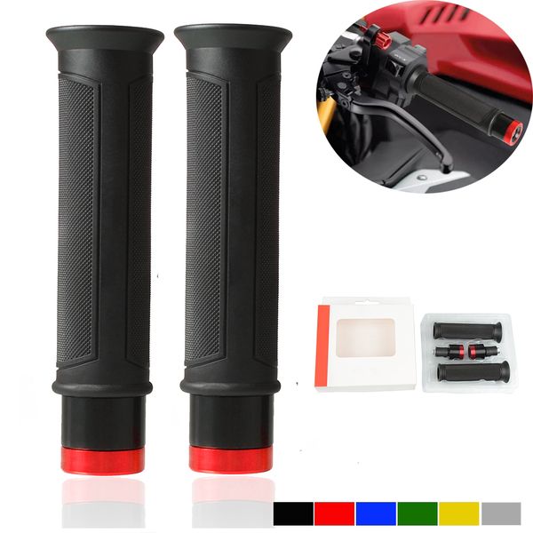 

for yamaha dragstar dt 50 xt660x tracer 700 fz16 accessories r15 cnc 7/8" 22mm cafe racer motorcycle handle grips handlebar ends