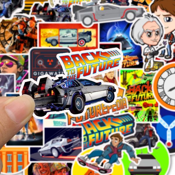 

50 pcs back to the future small waterproof sticker gift for graffiti on bicycle car travel case lapskateboard guitar