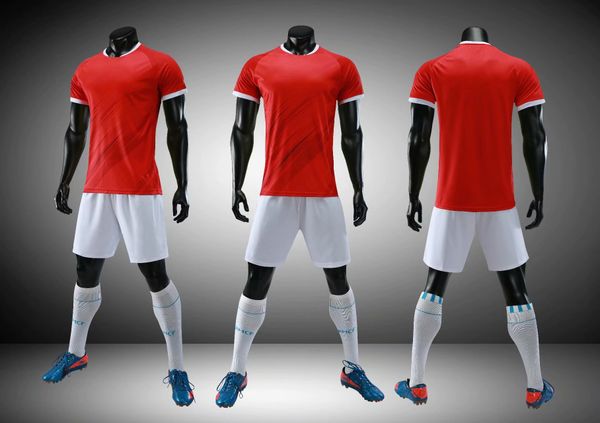 

мужские трикотажные изделия футбола дизайн online customized мужские mesh performance личность магазин популярный обычай футбол одежды унифо, Black;red