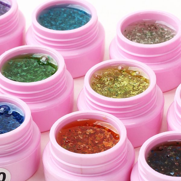

8ml flower fairy gel floral soak off uv gel manicure nail art decor tool qs888, Red;pink