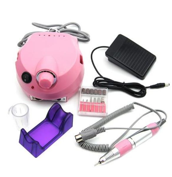 

30000rpm professional electric nail drill machine pink manicure machine milling cutter drills pedicure kit nail drill bit file