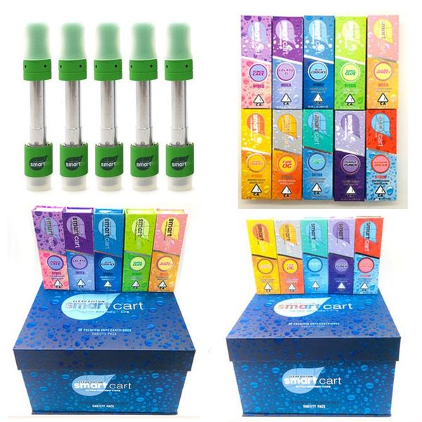 

Смарт бутон телеги 0,8 мл Керамическая Coil Смарт Тележки опорожнить бак 510 Керамический Coil Vape картридж Упаковка Magnetic Box