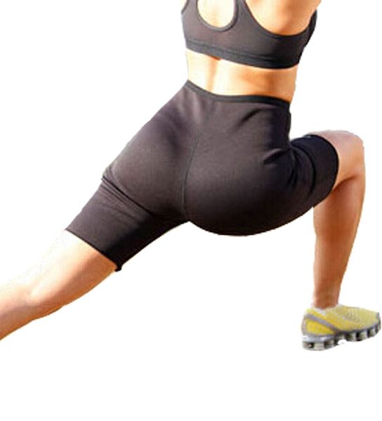 

high elastic neoprene women fitness short pants sports control panties #st0062 outdoor shorts, Brown;gray