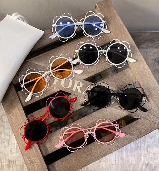 

sunglasses floral girl sun glasses flower frame kids eyewear cartoon children beach glasses fashion 6 latest designs optional dhw3531, Blue