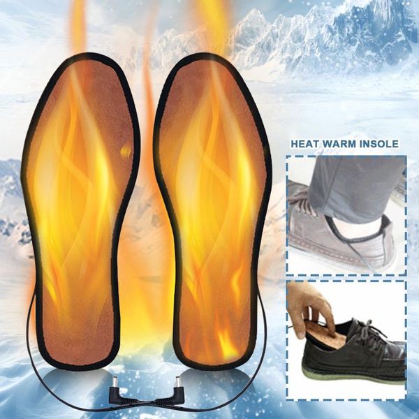 

winter usb powered heating warm foot pad washable shoes carbon fiber insert boots universal insole, Black