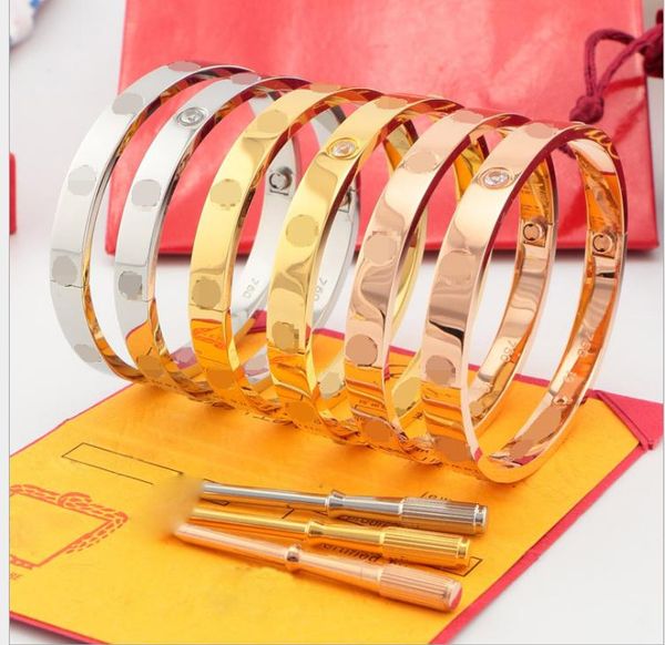 

couple bracelet 18k rose gold titanium steel interlocking full diamond bracelet, Golden;silver