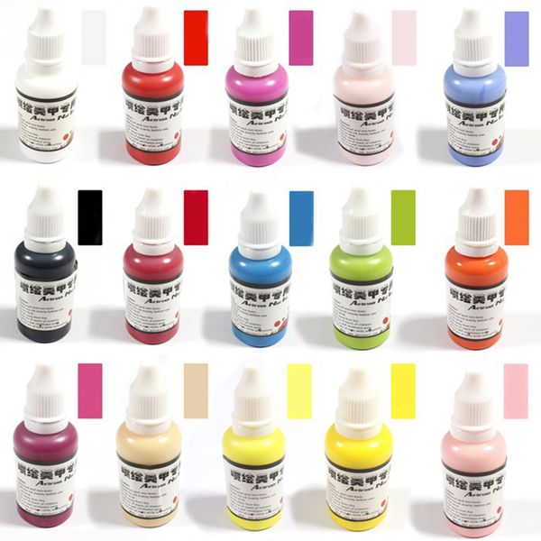 

30ml airbrush color for nail art pigment waterproof colors air-brush ink for spray gun nkjet natural plant