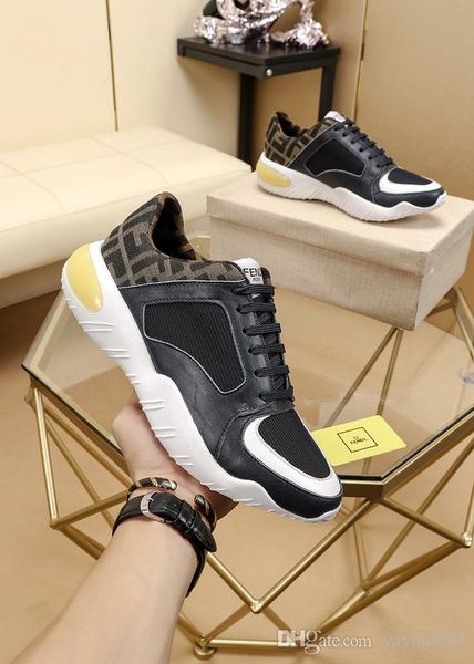 

iduzi luxury design ffbrand platform shoes flat casual man walking casual sneakers luminous fluorescent white shoes size 38-44, Black;red