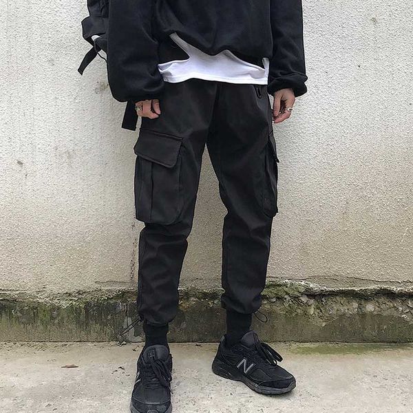 

men japan streetwear joggers pants 2020 overalls mens hip hop cargo pants male fashions sweat black track