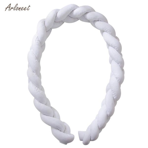 

baby handmade nodic soft knot bed bumper newborn long knotted braid pillow baby bed bumper knot crib infant room decor 2020