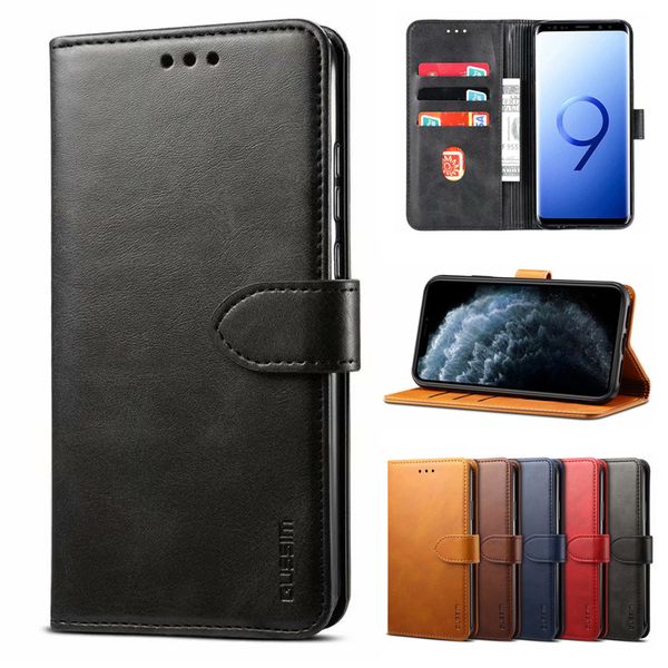 

leather wallet flip cases for samsung galaxy s8 s8plus s9 plus s10plus s10e note8 9 a51 a71 a50 a70 a20s ultra phone cover