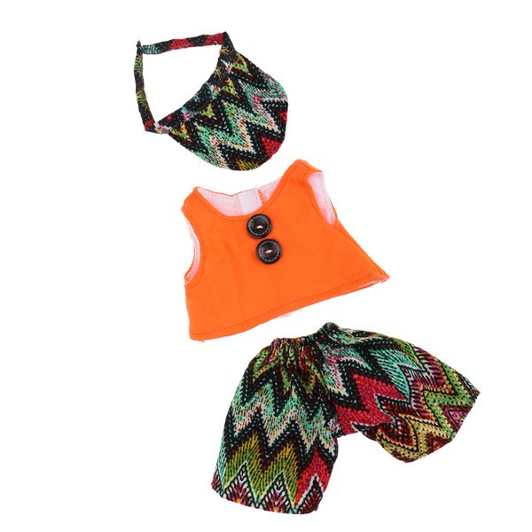 

26-28cm baby boy dolls two-piece outfits sleeveless pants and hat