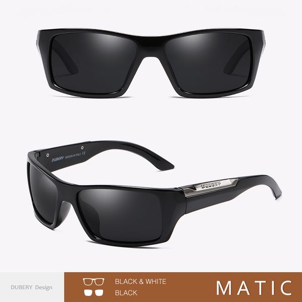 

matic outdoor hiking eyewear goggle sunglasses for men's car driver's polarized sun glasses male eyeglasses dubery brand oculos, White;black