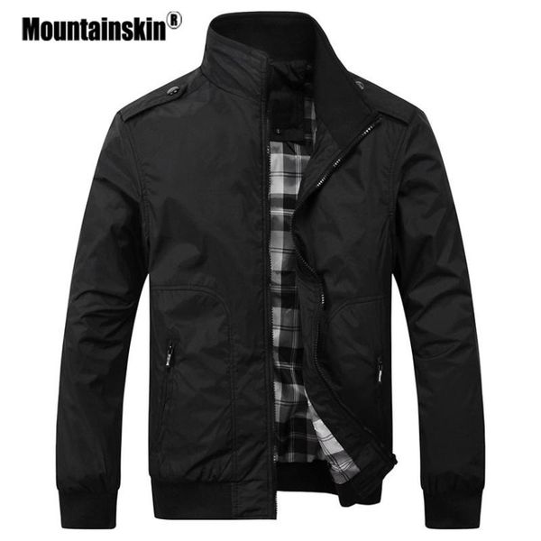 

mountainskin men's casual jackets 4xl fashion male solid spring autumn coats slim fit jacket men outwears sa432, Black;brown