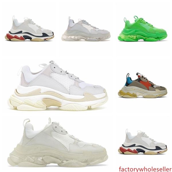 

skateboard sports shoes skateboard sports shoes triple s fashion designer shoes for men women clear sole neon green bla