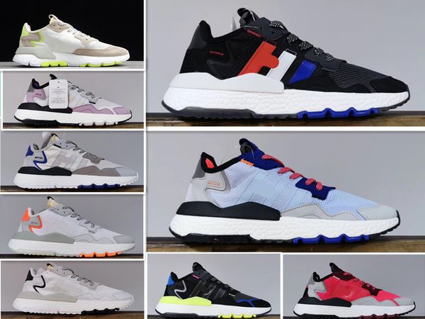 

2019 nite jogger running shoes for men women black and grey black orange grey pack triple black white grey red ice mint 36-45