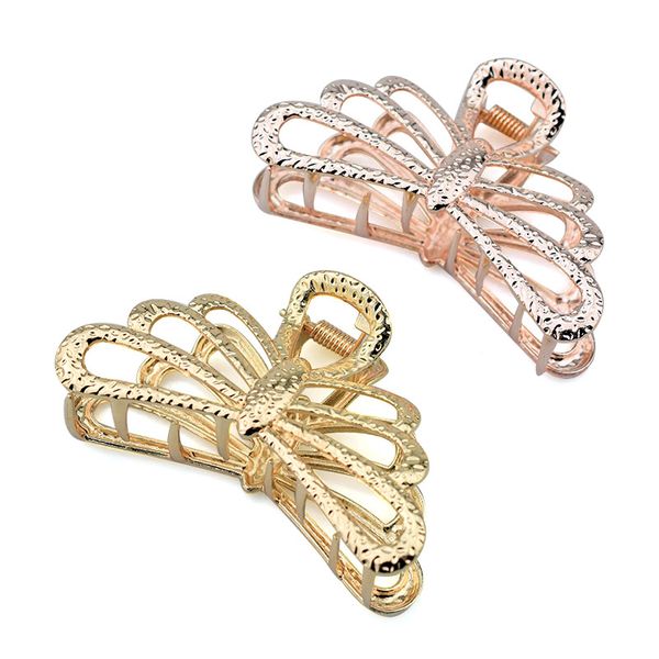 

gold dragonfly hair claw clips for women accessories metal crab rose gold hairpin hairclip girls fashion luxury jewelry gifts