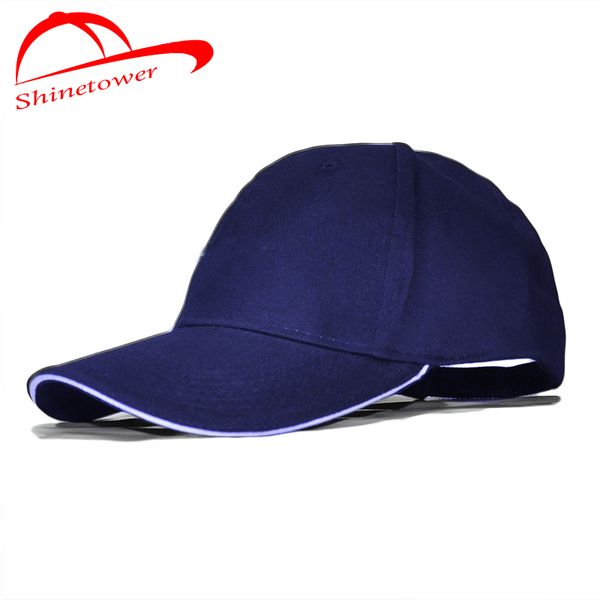 

shinetower]solid baseball cap cansual snapback hats men's trucker hats, Black;white