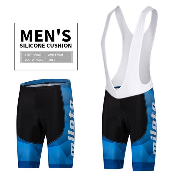 

miloto 2020 team racing sport cycling bib shorts men coolmax 3d gel padded raod bike shorts shockproof breathable bicycle