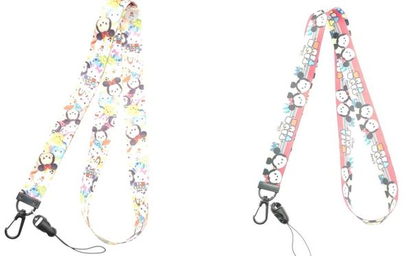 

new lot 12pcs popular cartoon cute yellow diy key lanyard badge id cards holders neck straps with keyring gifts party favors, Silver