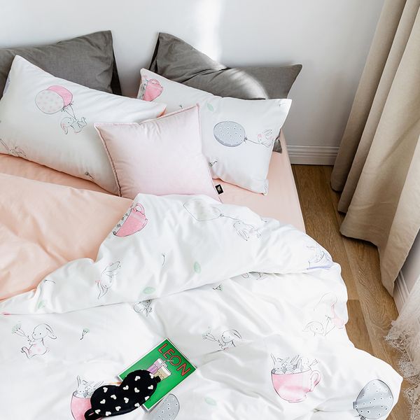 

cotton denim cotton quilt cover bedding student dormitory bed sheet three-piece bed