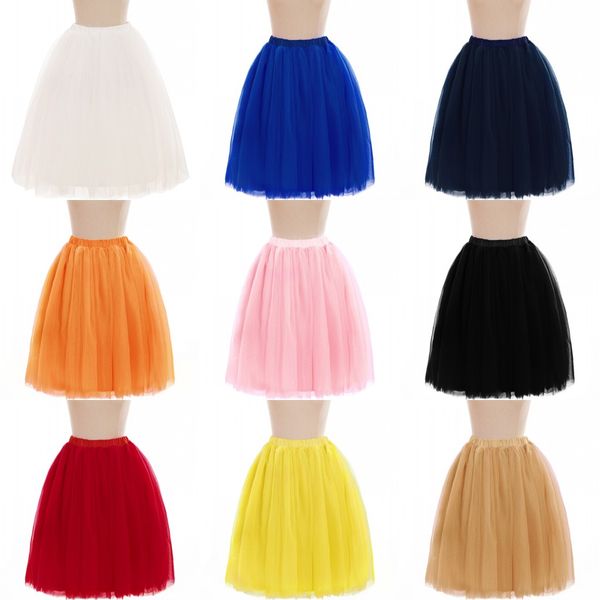 

petticoats 5 layers tutu skirts for wedding bridal dress women a line short party dress mini skirt cpa583, White
