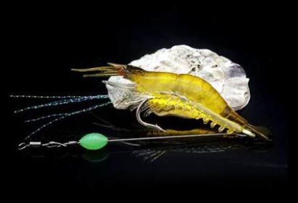 

#77777 luya bait shrimp freshwater squatting killing squid grass carp fake bait set squid sea fishing long sluminous squid soft bait