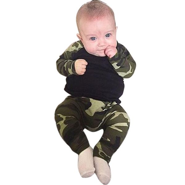 

camouflageborn 2pcs baby boys toddler +long pants outfits set infant clothes