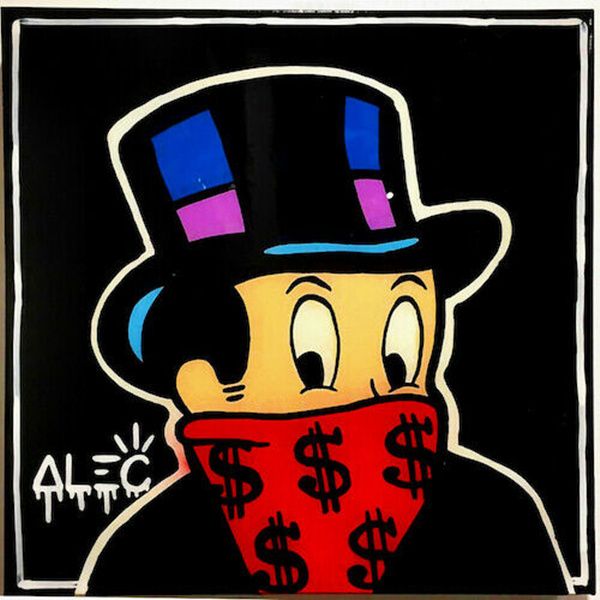 

alec monopoly graffiti art richie portrait home decor handcrafts /hd print oil painting on canvas wall art canvas pictures 1016