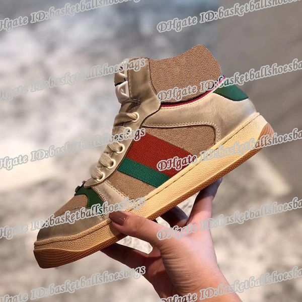 

screener high-sneaker fashion designer luxury sneakers size brand designer shoes size 35-44 model qj01, Black