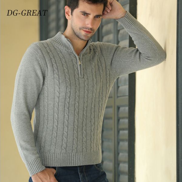 

autumn winter men's sweater men's turtleneck solid color casual sweater slim fit brand knitted pullovers men coats outwear, White;black