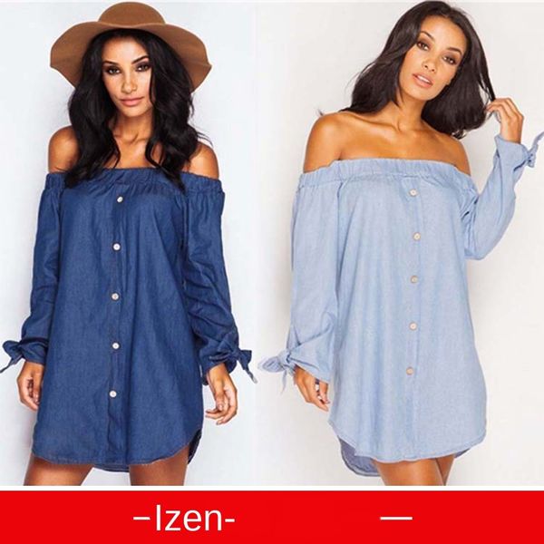 

женское дизайнерское платье с длинным рукавом плечо джинсовое платье с бантом, Black;gray