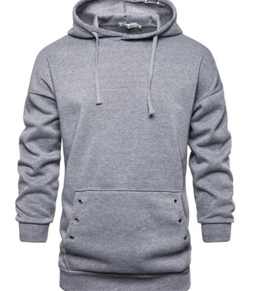 

pullover hoodies new mid length sports hoodie new street style males long sleeve clothing mens fashion designer, Black