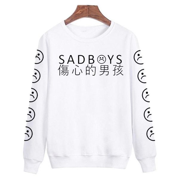 

vsenfo sad faces sweatshirt women funny emoticon sleeves printed tumblr sad boys hoodies harajuku tracksuit clothing jumper top, Black