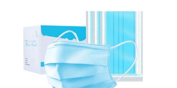

дизайнерская одноразовая маска для лица meltblown non woven 50шт маски три слоя пыли водонепроницаемая маска транспорт оптом