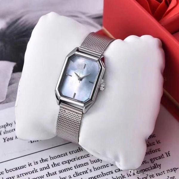 

fashion women watches geneva luxury watch fashion steel strap silver watch quartz watches reloj hombre elegant lady clock high quality, Slivery;brown