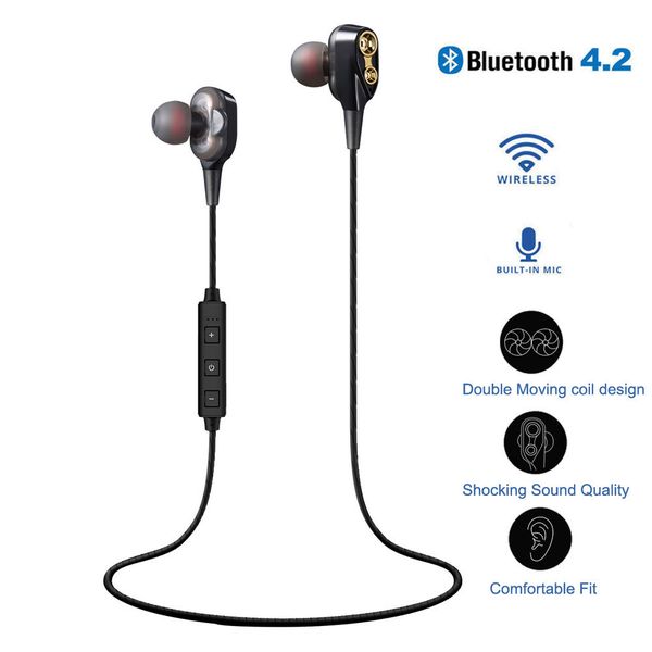 

hifi heavy bass headphone dual dynamic driver wirless headset bluetooth earphone wireless headphones