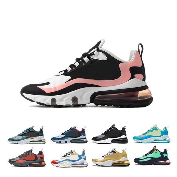 

new men women react running shoes triple black bauhaus right violet reggae sea green optical mens trainers sports sneakers runners, White;red